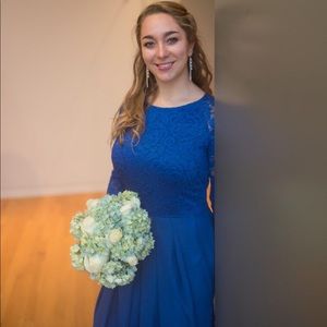 Cobalt blue bridesmaid dress or mother of the bride